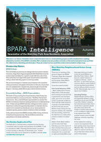 Cover image of the BPARA newsletter "BPARA Intelligence" Autumn 2016 edition