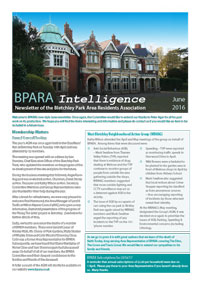 Image of the front of the BPARA Newsletter "BPARA Intelligence" June 2016